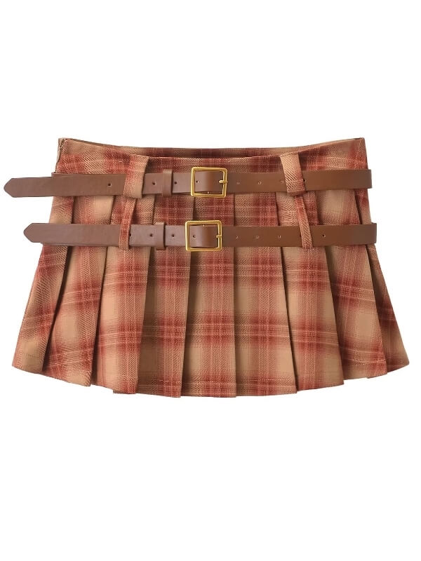 cutiekill-double-belt-academia-plaid-mini-skirt-om0395-7